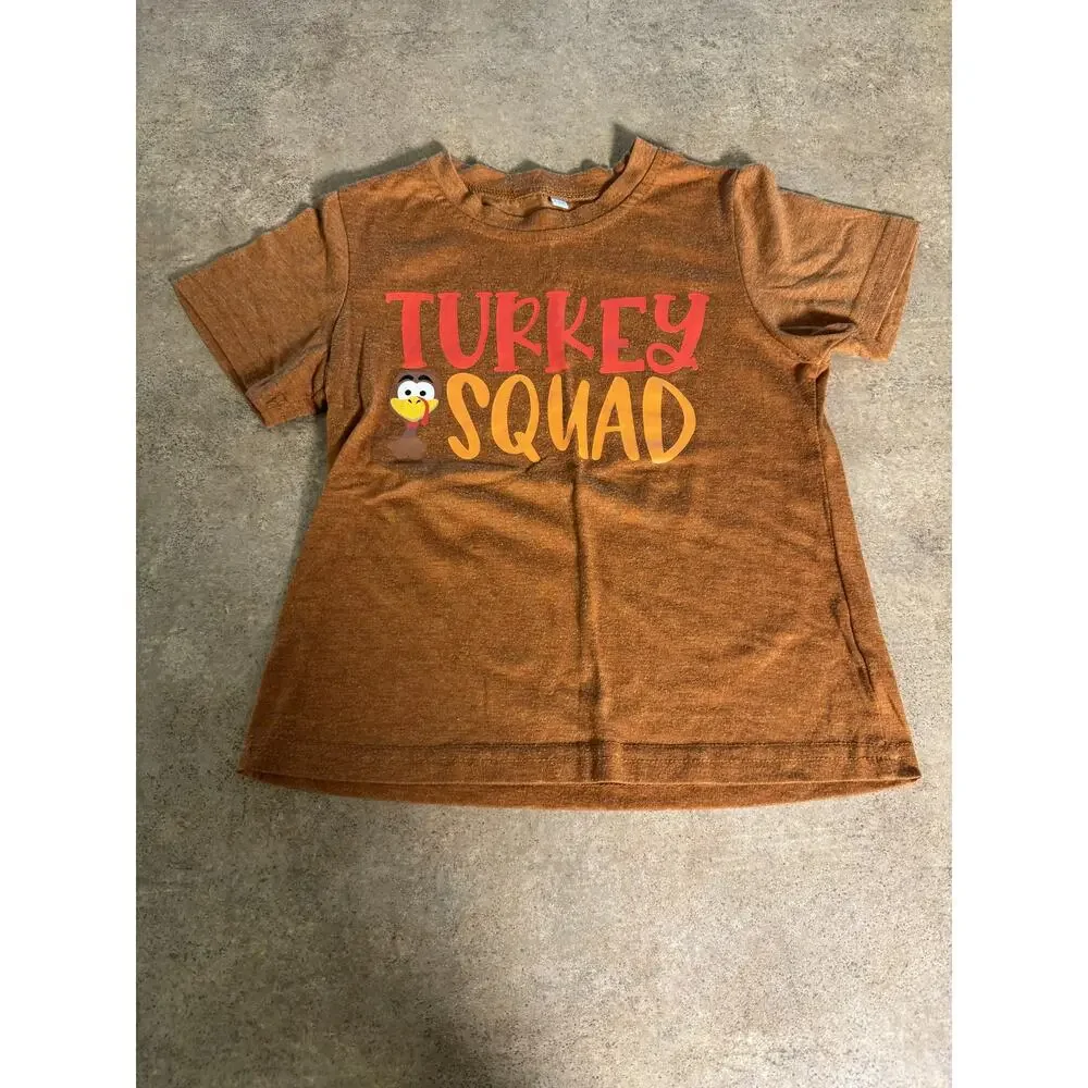 4T Toddler Boys Thanksgiving Outfit Lot Cat & Jack Pants Turkey Shirts 4pc